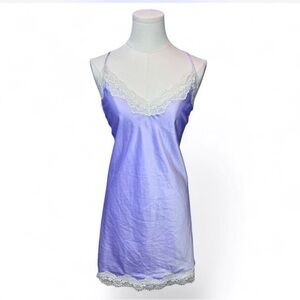 APT. 9 Lilac Satin Slip Dress | Lace Trim | Size XL